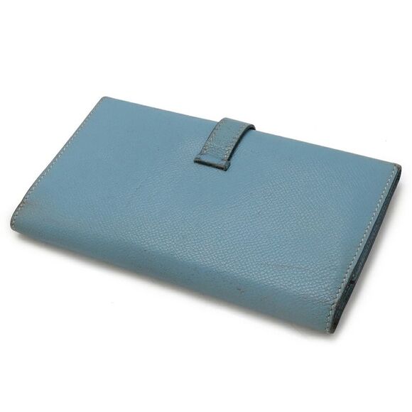 Hermès Béarn Blue Leather Wallet  (Pre-Owned) - Picture 2 of 10